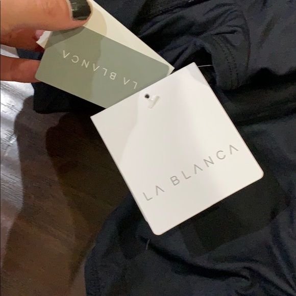 NWT La Blanca island goddess off the shoulder suit - Picture 5 of 5